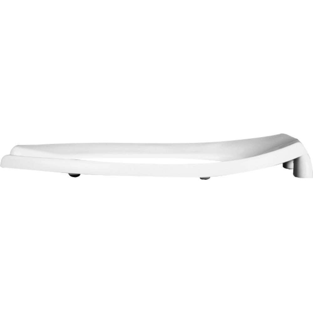 BEMIS 1955SSTFR Commercial Heavy Duty Fire Retardant Open Front Toilet Seat without Cover, Industrial No Slam Seat, Made in USA, Elongated, White