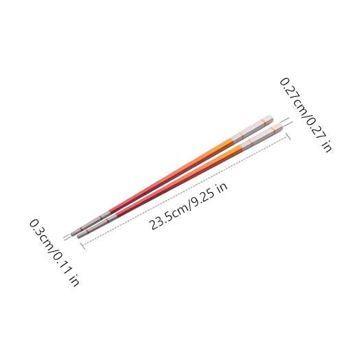 Reusable Stainless Steel Chopsticks, 304 Food-Grade Metal, Dishwasher Safe, Silver, 1 Pair