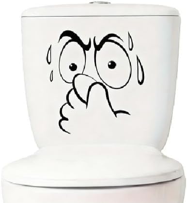 Abstract Animal Print Toilet Lid Decals - Humorous Bathroom Stickers