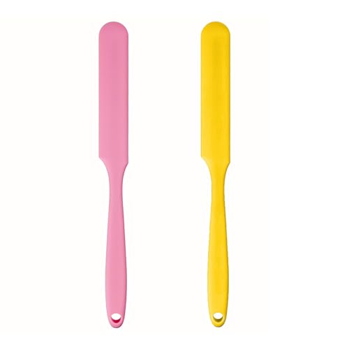 Silicone Wax Spatula Applicator 2-Piece Reusable Non-Stick Hair Removal Tool