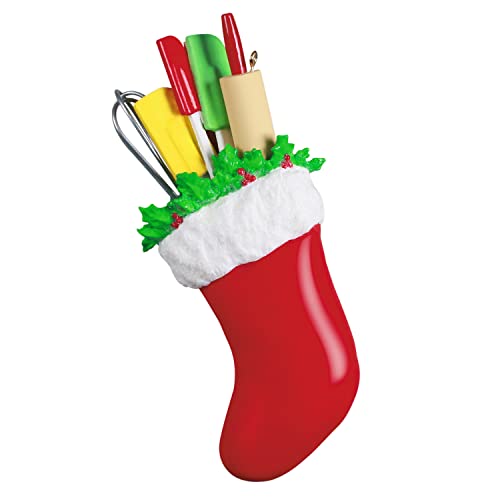 Hallmark Keepsake Christmas Ornament 2022 - Baking Stocking - Gingerbread & Utensils
