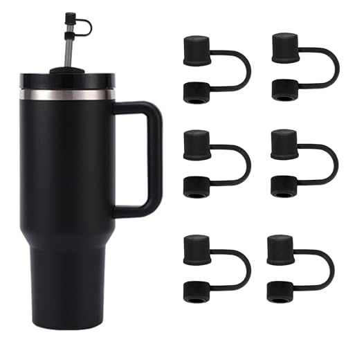 6PCS Silicone Straw Covers for Stanley Cup 30-40 oz Tumblers
