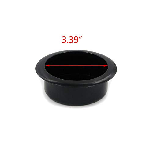 T Tulead 4PCS Plastic Sofa Cup Holders 3.39" Inner Diameter - Easy Install