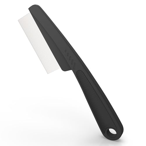 Dafeng Stainless Steel Dandruff Comb with Anti-Slip Handle
