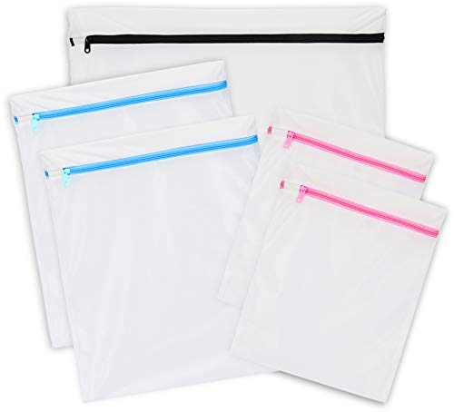 Simple Houseware Laundry Mesh Wash Bags 1X-XL, 2L, 2M - 5 Pack
