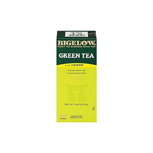 Bigelow Green Tea with Lemon - Smooth & Tangy Flavor, 28 Bags