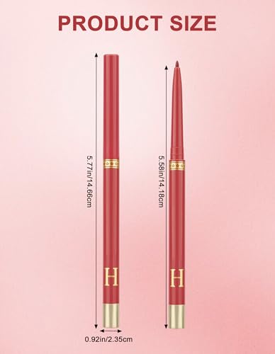 Jutqut 2PCS Burgundy Gel Eyeliner Pencil Waterproof Smudge Proof