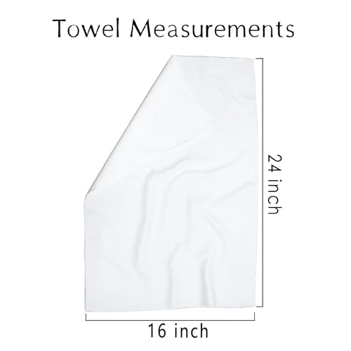 Blue Microfiber Kitchen & Bathroom Towel - 16x24 Inch, Quick-Dry