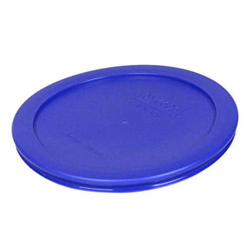 Pyrex 7201-PC 4-Cup Round Plastic Lids (2 Pack) - BPA-Free, Dishwasher Safe