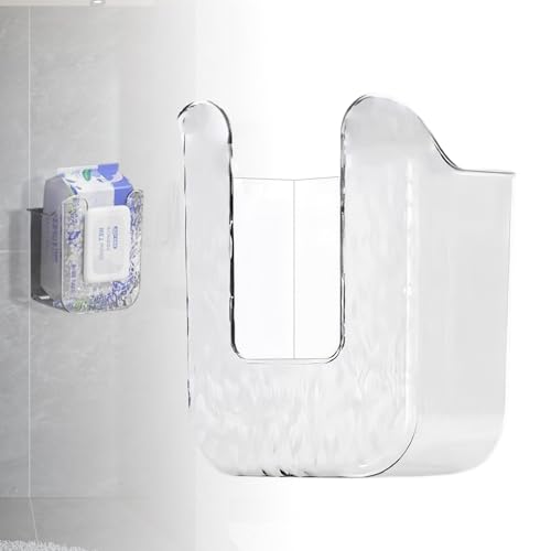 Wall-Mounted Flushable Wipes Dispenser - Bathroom & Kitchen Storage Organizer