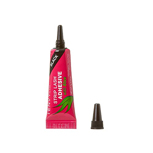 Kiss i•ENVY Strip Eyelash Adhesive Black with Aloe 0.25 oz