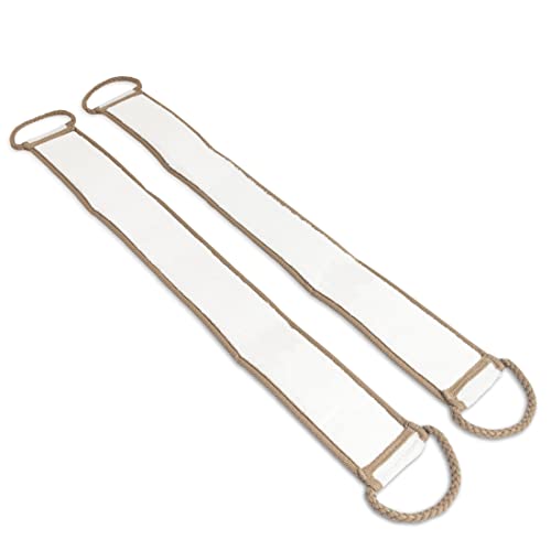 Eurow Bamboo Back Scrubber Exfoliating Shower Strap 2-Pack