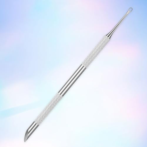 Eldraqth Stainless Steel Dual Ended Cuticle Pusher and Sandpaper Sheets