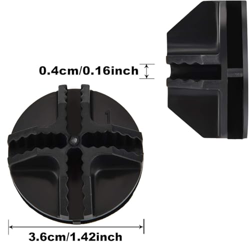 Jovitec 32-Piece Black ABS Cube Connectors for Wire Storage