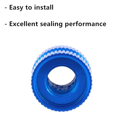 2 Packs Bike Vacuum Tire Presta Valve Nut with Sealed O Rings Cycling Parts for Mountain Road Bike