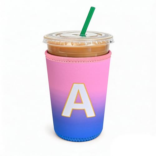 Neoprene Iced Coffee & Soda Cup Sleeve - Reusable Insulator