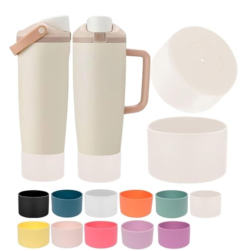 2PCS Silicone Boots for Owala 30oz & 40oz FreeSip Sway Bottles & Tumblers, Protective Anti-Slip Bottom Cover Sleeve for Freesip Sway Tumbler and Bottle Accessories