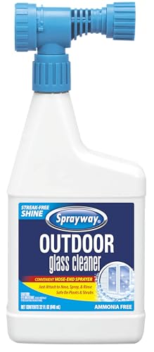 Sprayway Outdoor Glass Cleaner 32oz - Streak-Free Foaming Action