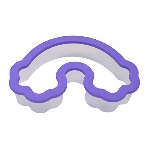 Rainbow Soft-Grip Cookie Cutter with Easy Grip Handle