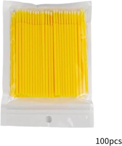 HODASHI 100Pcs Disposable Car Touch-Up Paint Micro Brushes Rose Red