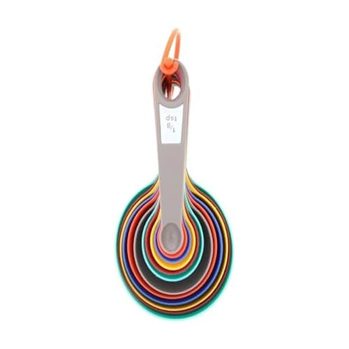 Farberware 12-Piece Measuring Cups and Spoons Set - Color-Coded Nesting
