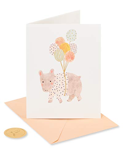 Papyrus Carried Away Birthday Card with Balloons