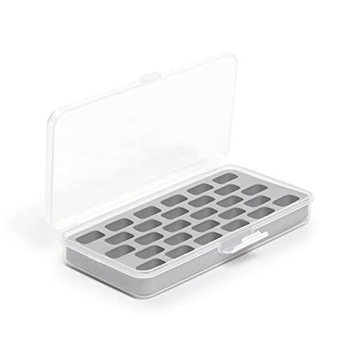 Dritz Bobbin Box for Sewing Machines - Holds 28 Bobbins