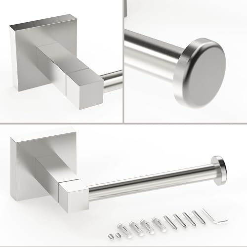 Brushed Nickel Wall Mounted Toilet Paper Holder by Ruacq