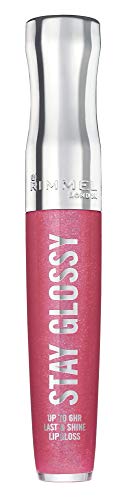 Rimmel Stay Glossy Lip Gloss - 123 Back Row Smooch, 0.18 oz
