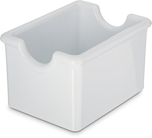 Carlisle Sugar Caddy - White Plastic Organizer for 20 Packets