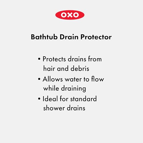 OXO Good Grips Bathtub Drain Protector - 2 Pack, Stainless Steel