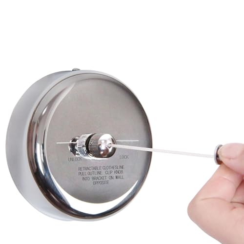 Retractable Clothesline - Durable 304 Stainless Steel for Indoor & Outdoor Use
