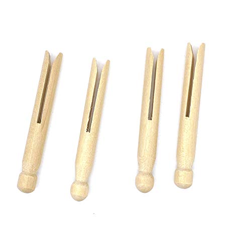 Cozyou 25 Pack Large Wooden Clothespins - 4.3 Inches for Crafts