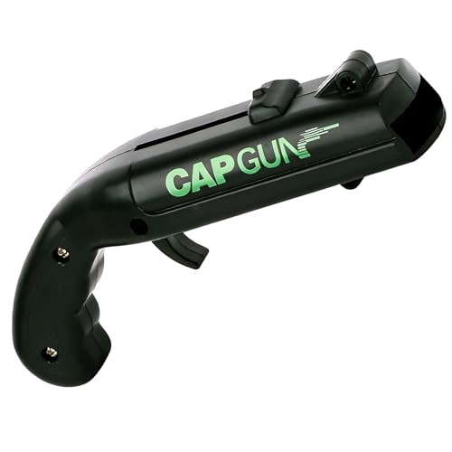 Black Cap Gun Bottle Opener - Fun Shooting Gadget for Parties