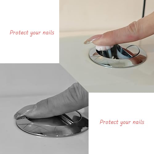 Dark Zeya 4Pack Toilet Button Assist for Long Nails Protection