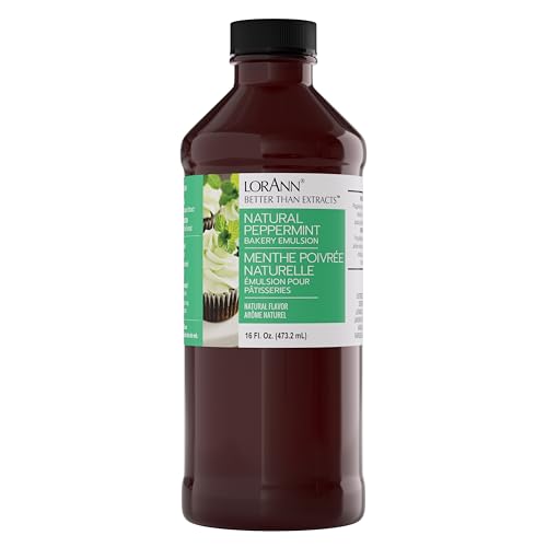 LorAnn Peppermint Emulsion & Flavoring for Baking - 16 Fl Oz