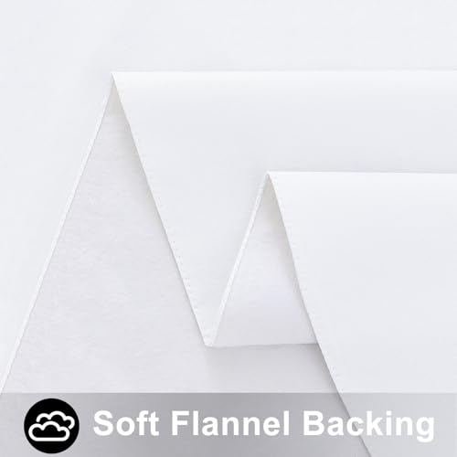 Smiry Waterproof Vinyl Table Cloth 60"x84" - Easy Clean & Flannel Backed