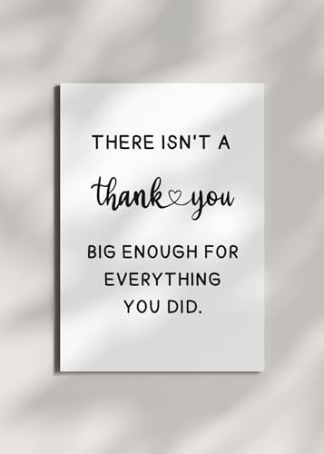 TEEMI Thank You Greeting Card for Teacher Boss - Premium Handmade Appreciation Card with Envelope & Stickers