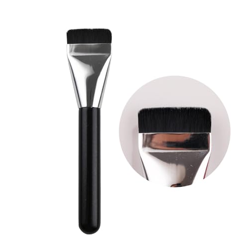 IPRESTA Angled Blush Brush Black Wooden Handle Facial Contour Tool
