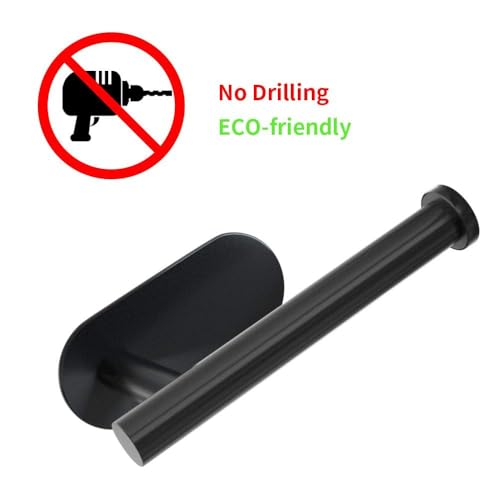 Stainless Steel Adhesive Toilet Paper Holder for Small Spaces