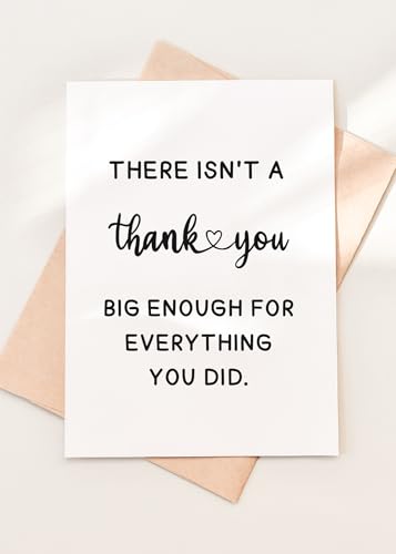 TEEMI Thank You Greeting Card for Teacher Boss - Premium Handmade Appreciation Card with Envelope & Stickers