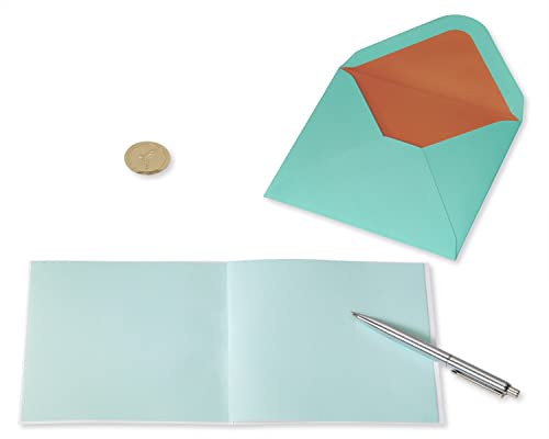 Papyrus Soul Full Blank Card with Foil & Faux Leather Design