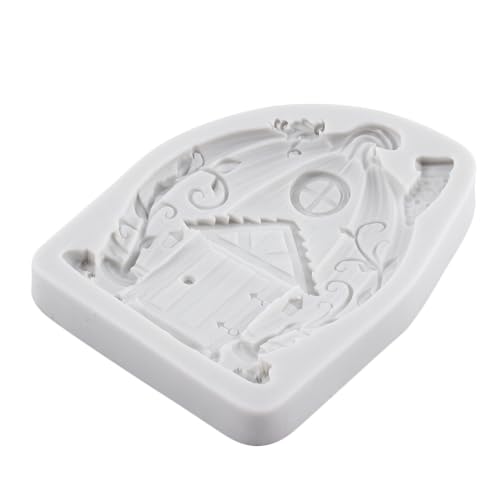 Lingzhi Pumpkin House Silicone Fondant Mold Fairy Garden Cake Decorating