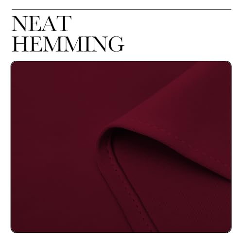 NICETOWN Wine Red Blackout Curtains - 42x45 Inch Thermal Drapes