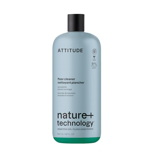 ATTITUDE Natural Floor Cleaner, Lavender & Rosemary, 32 Fl Oz