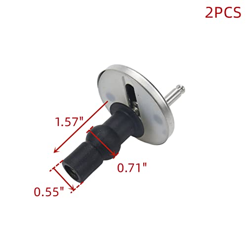 WDONAY Toilet Seat Hinge Fixings - 1.85" Top Fix Quick Release Screws