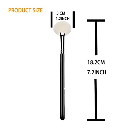 Ksvsonrvi Fan Highlighter Brush for Face Makeup and Blending