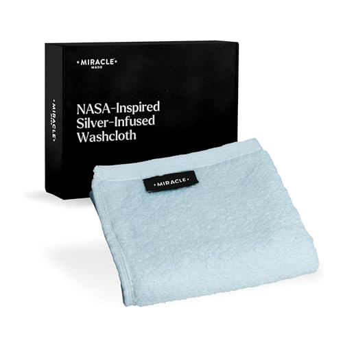 Miracle Made Soft Face Towel - Silver-Treated Cotton, Sky Blue