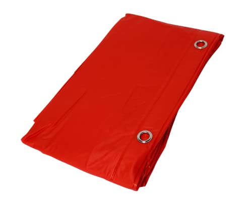 Dependable Industries Essentials Magnetic Shower Curtain Liner - 70x72 Red