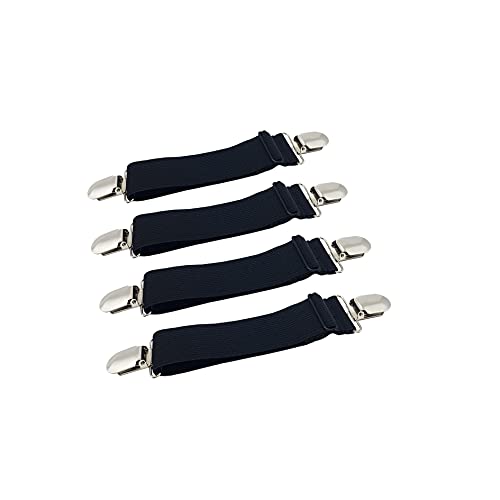 RayTour Black Bed Sheet Holder Straps - Fitted Sheet Clips & Fasteners
